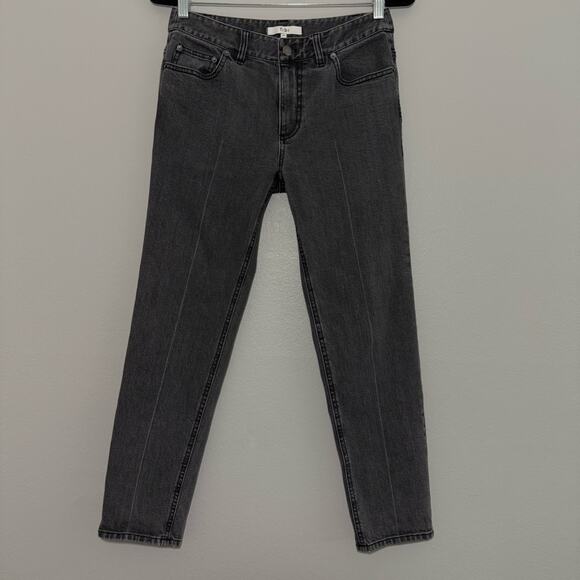 Tibi Stretch Denim Elfie Midrise Straight Leg Jean
Asymmetrical Pockets Size 25 - Picture 4 of 13